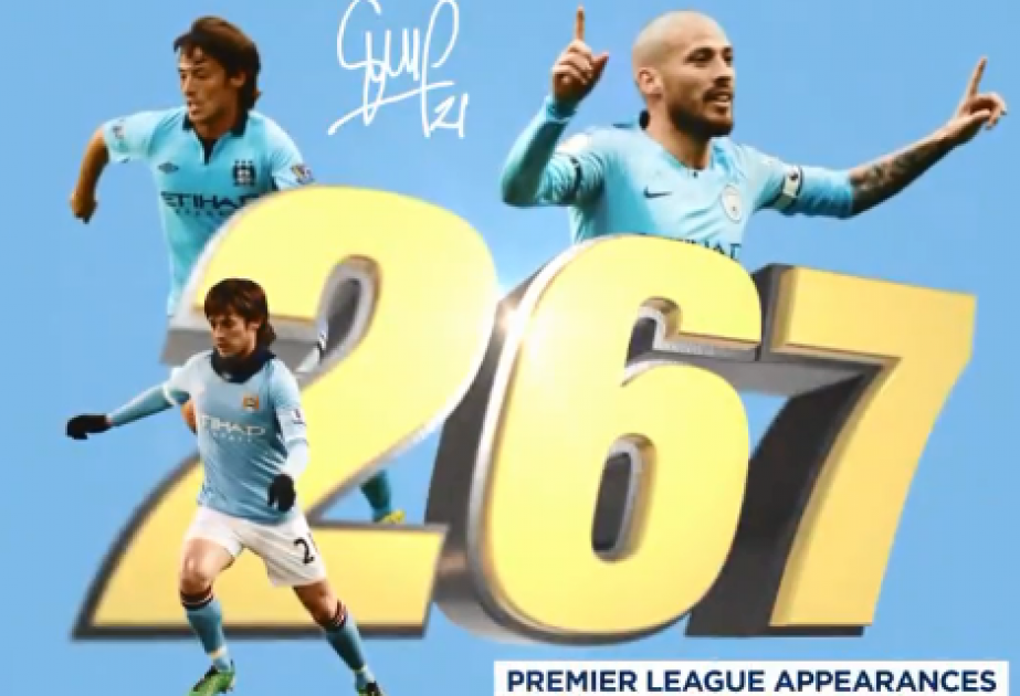 David Silva “Mançester Siti”nin tarixində rekorda imza atıb
