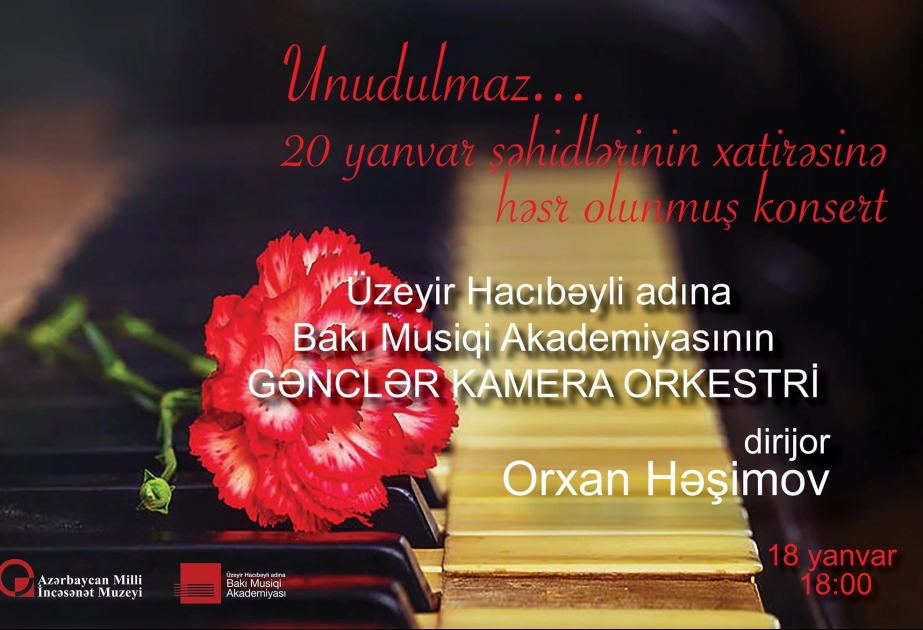 Milli İncəsənət Muzeyində "Unudulmaz..." adlı tədbir keçiriləcək