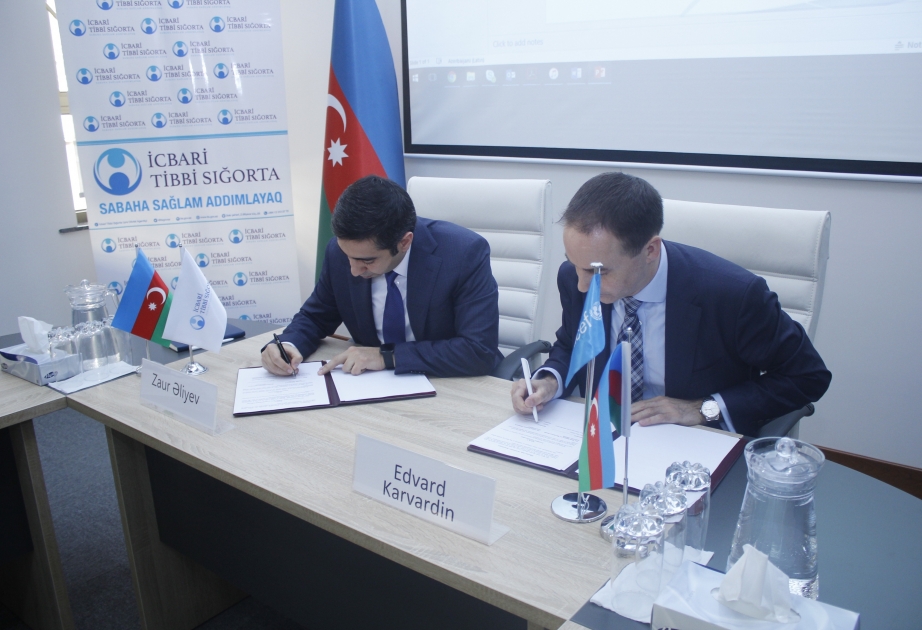 İcbari Tibbi Sığorta üzrə Dövlət Agentliyi ilə UNICEF arasında Anlaşma Memorandumu imzalanıb
