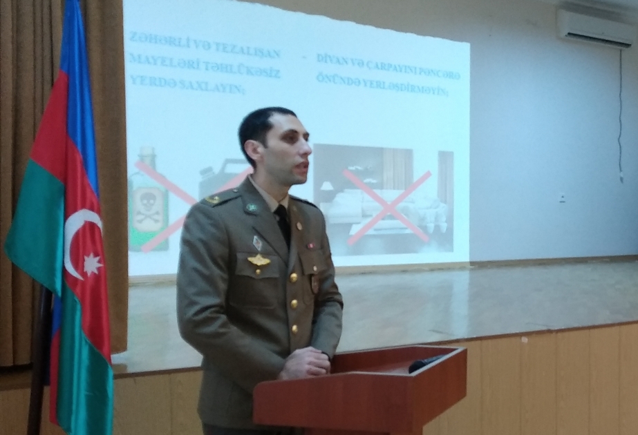Fövqəladə hallarda davranış qaydalarına dair maarifləndirmə tədbiri keçirilib