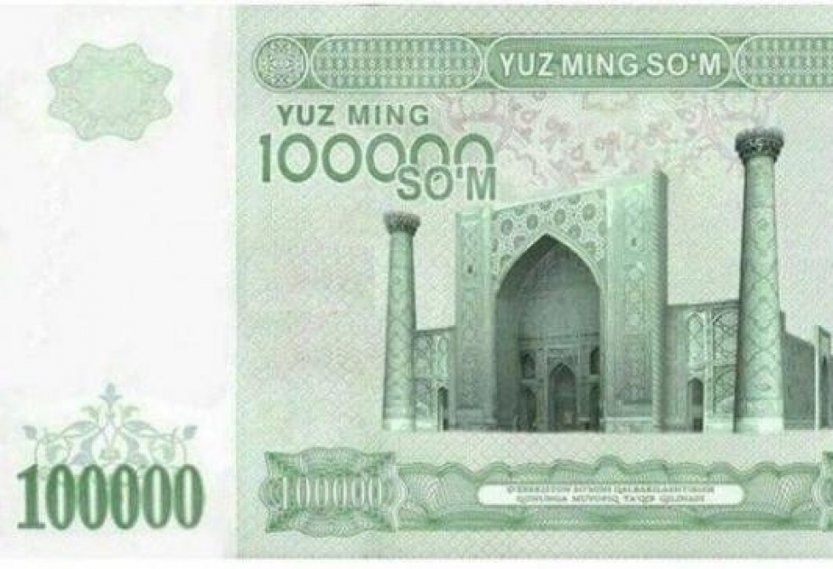 Özbəkistan Ali Məclisinin Senatı 100 000 sumluq pul nişanını təsdiqləyib