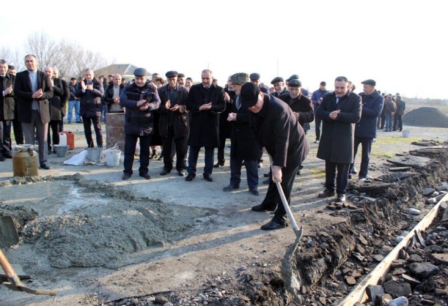Göyçayın Müskürlü kəndində uşaq bağçası–körpələr evinin tikintisinə başlanılıb