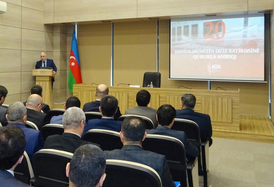 Qida Təhlükəsizliyi Agentliyində 20 Yanvar faciəsinin 29-cu ildönümünə həsr olunan tədbir keçirilib
