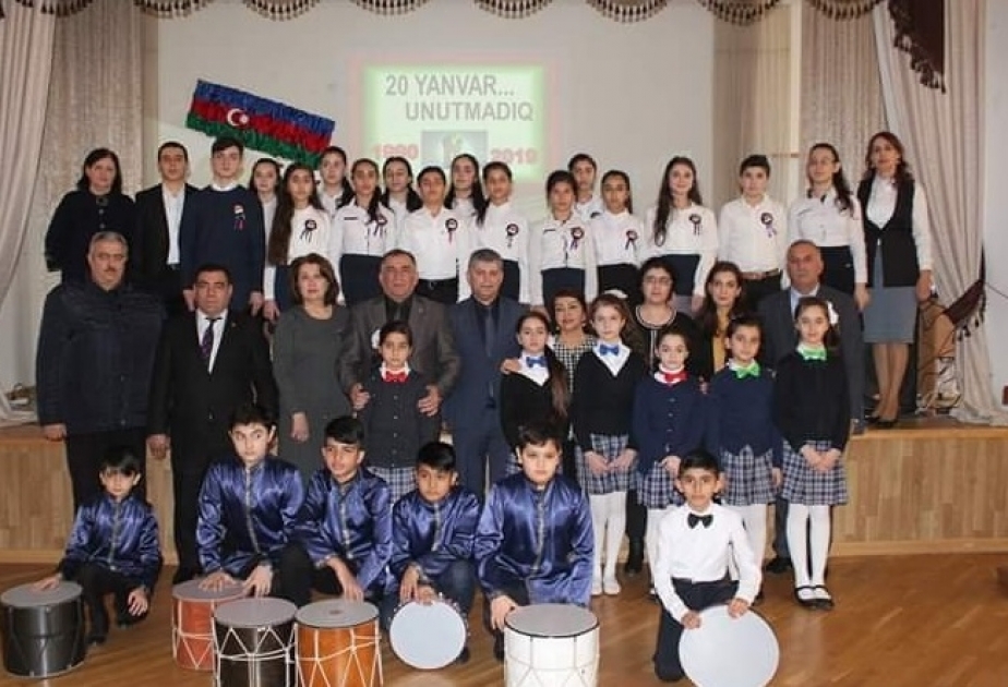 Musiqi məktəbində 20 Yanvar faciəsinin 29-cu ildönümü ilə əlaqədar tədbir keçirilib