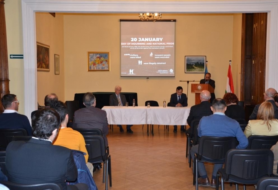 Macarıstanda keçirilən anım tədbirində 20 Yanvar faciəsinin dəhşətlərindən danışılıb