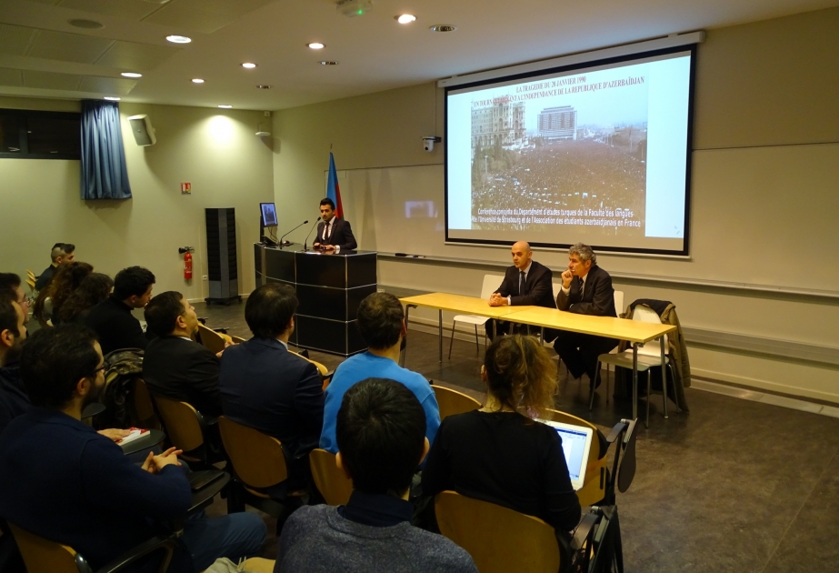 Strasburq Universitetində 20 Yanvar hadisələrinə həsr edilmiş konfrans keçirilib