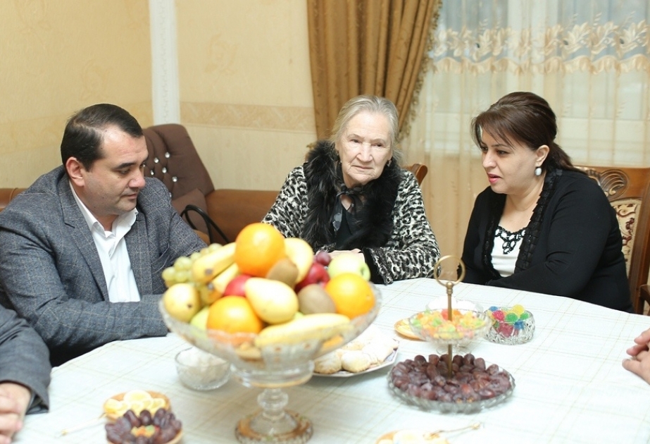 Gəncədə 20 Yanvar şəhidi Valeri Boqdanovun ailəsi ziyarət olunub