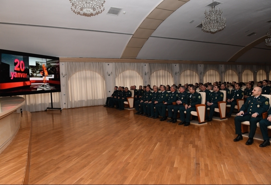 20 Yanvar şəhidlərinin xatirəsi Dövlət Sərhəd Xidmətində yad edilib
