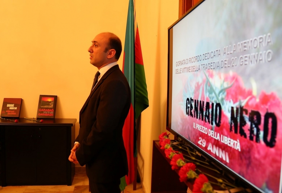Le 29e anniversaire de la tragédie du 20 janvier commémoré en Italie