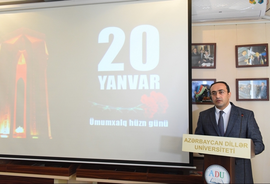 ADU-da “20 Yanvar və Azərbaycanın istiqlalı” mövzusunda dəyirmi masa keçirilib
