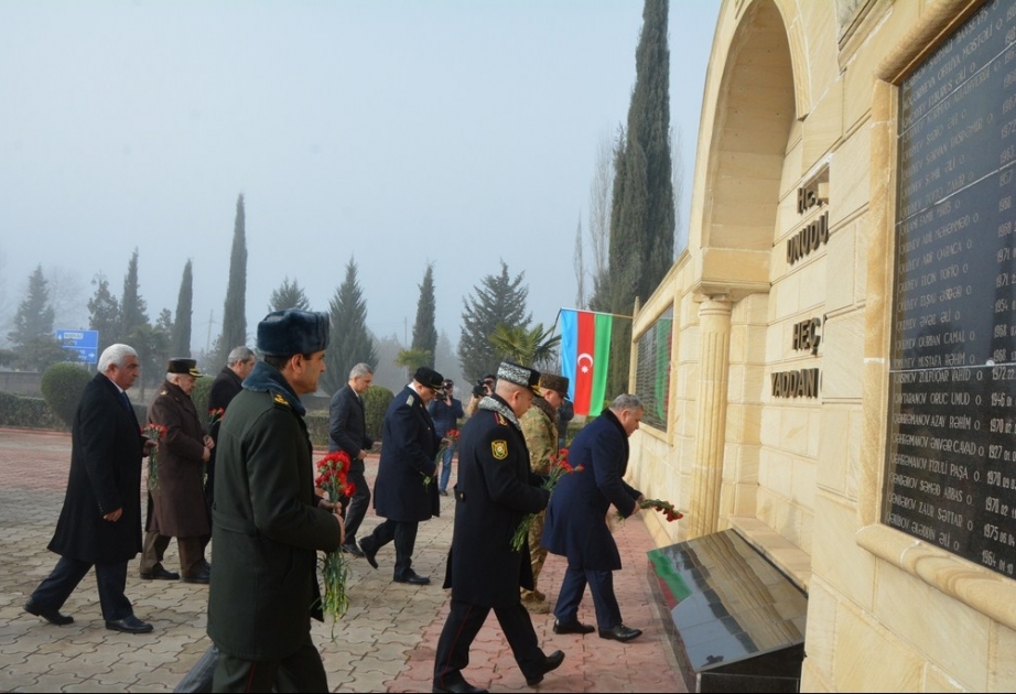 Tərtərlilər 20 Yanvar şəhidlərinin xatirəsini ehtiramla yad ediblər