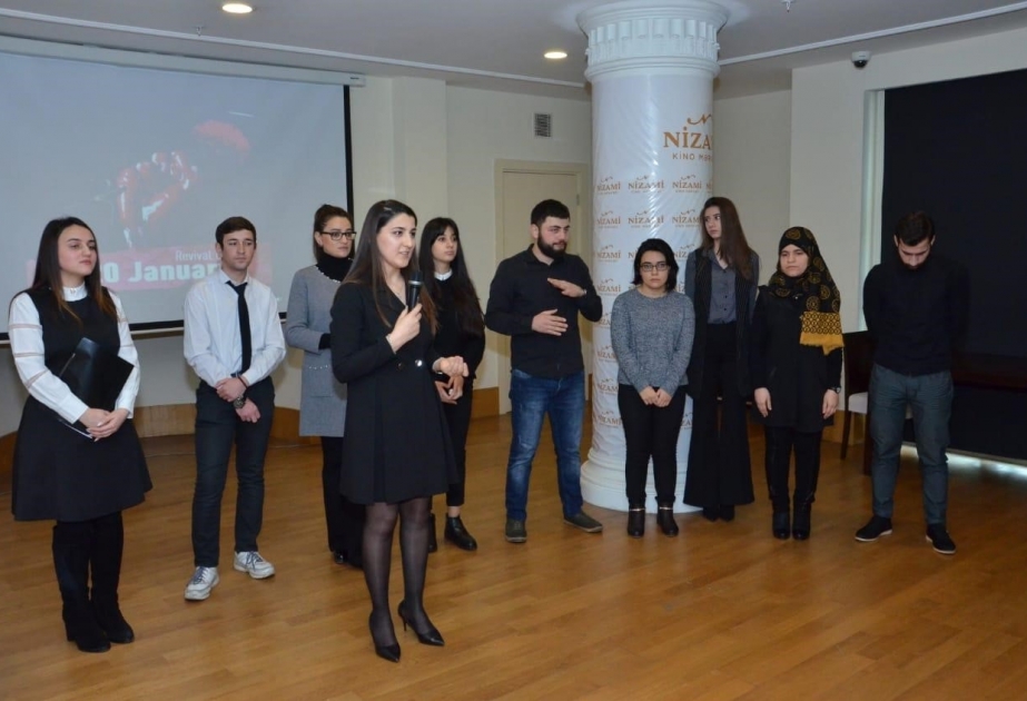 Nizami Kino Mərkəzində 20 Yanvar faciəsinə həsr olunmuş tədbir təşkil edilib