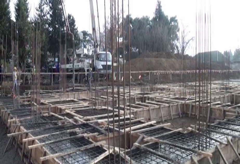 Biləsuvarda 1176 yerlik yeni məktəb binası tikilir