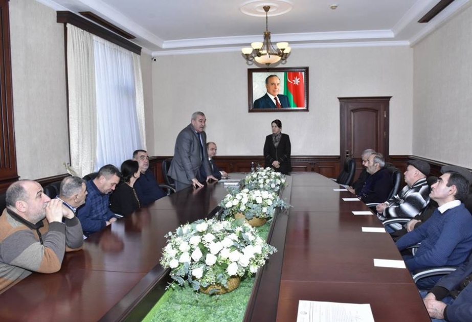Abşeron rayonunda 20 Yanvar şəhidlərinin ailə üzvləri və əlillərlə görüş keçirilib