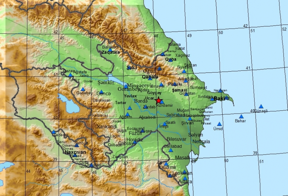 Kürdəmirdə zəlzələ baş verib