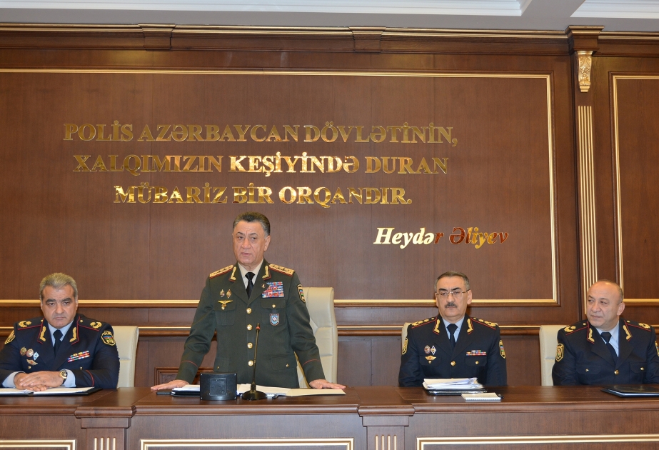 Bakı Şəhər Baş Polis İdarəsində 2018-ci ilin yekunlarına həsr olunmuş geniş əməliyyat müşavirəsi keçirilib
