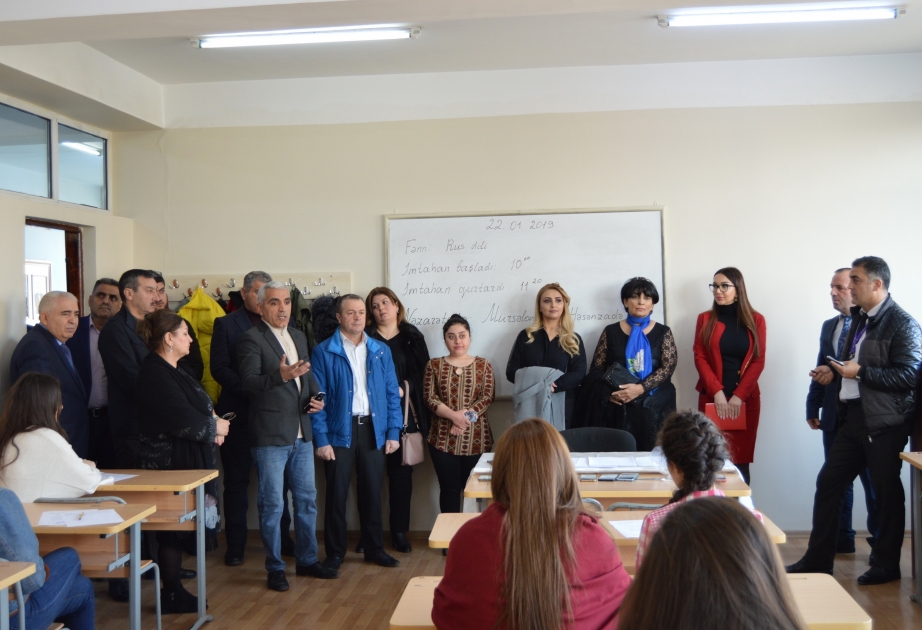 Azərbaycan Kooperasiya Universitetində “Açıq qapı” gününün iştirakçıları imtahan prosesini izləyiblər