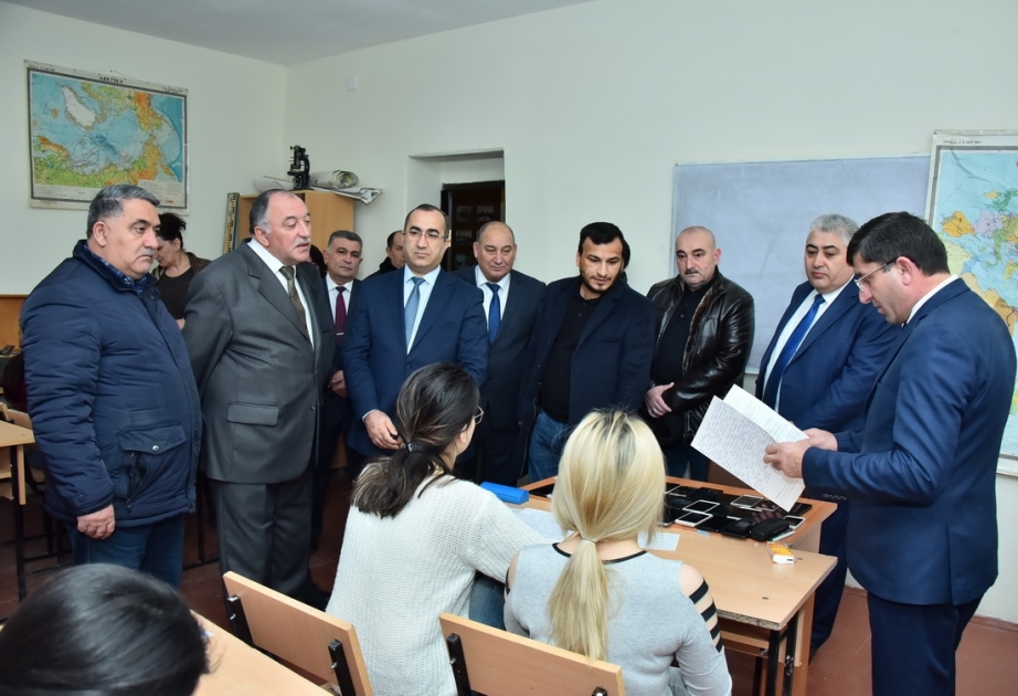 Sumqayıt Dövlət Universitetində imtahan sessiyasının gedişatı izlənilib