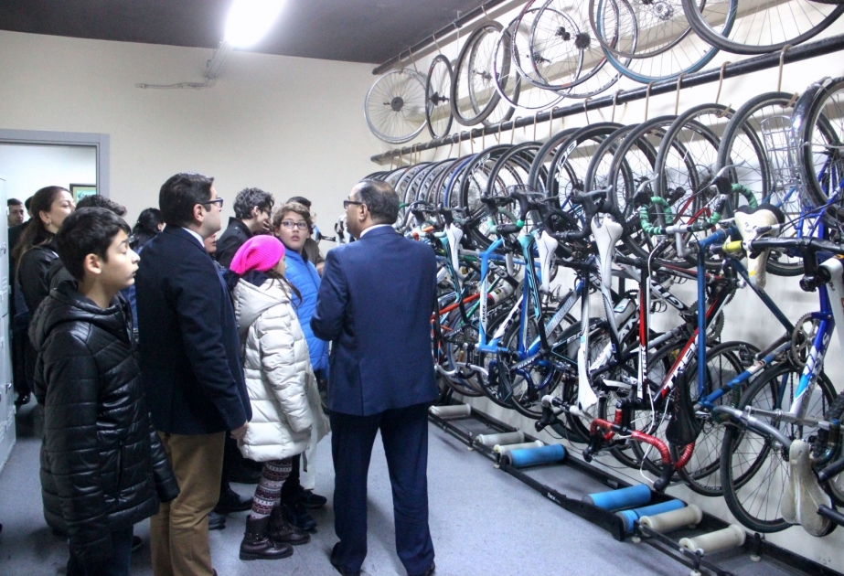Türkiyənin şəhid övladları Bakı Velotrekində olublar