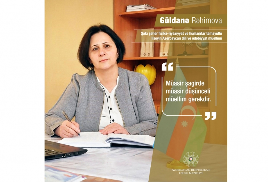 Şəki şəhər fizika-riyaziyyat və humanitar təmayüllü liseyin müəllimi diaqnostik qiymətləndirmədə 60 bal toplayıb
