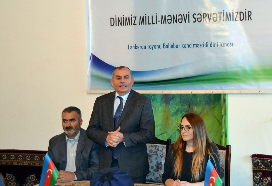 Dini dəyərlər mənəvi dəyərlərimizin tərkib hissəsidir