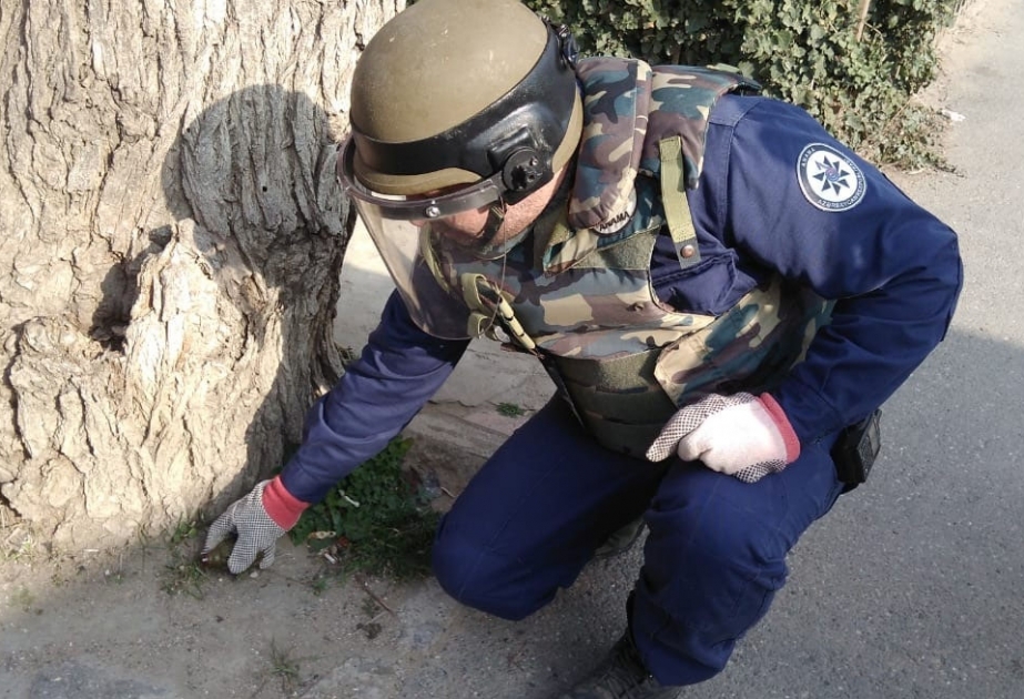 Xətai rayonunda əl qumbarası aşkarlanıb