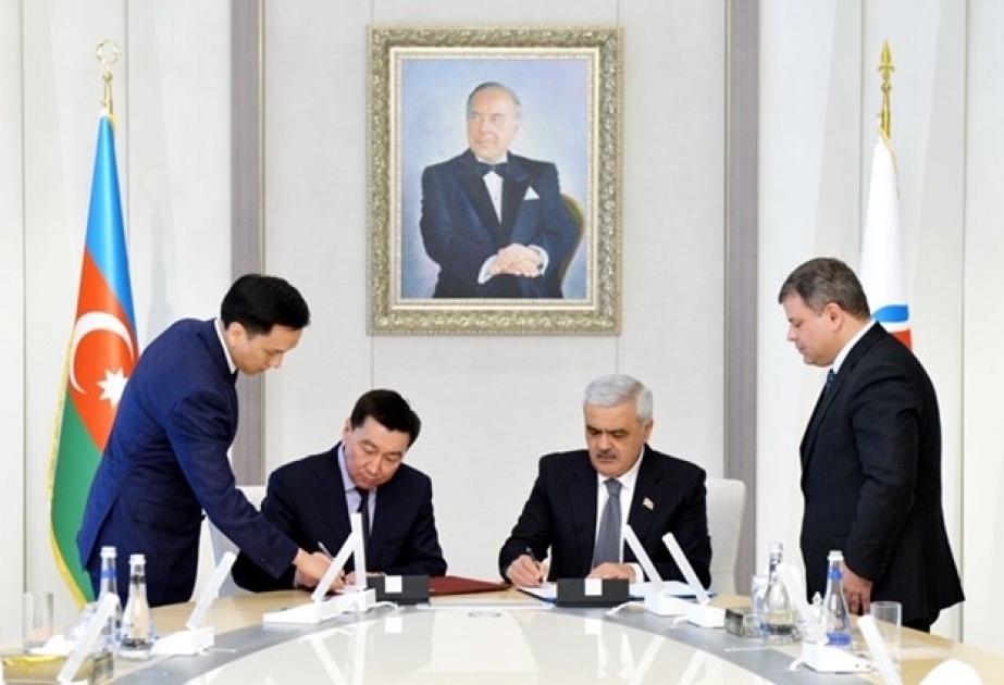SOCAR “KazMunayQaz” ilə anlaşma memorandumu imzalayıb VİDEO