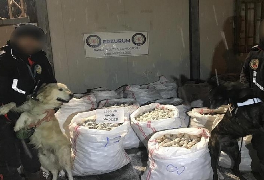 Over 1.5 tons of heroin seized in eastern Turkey
