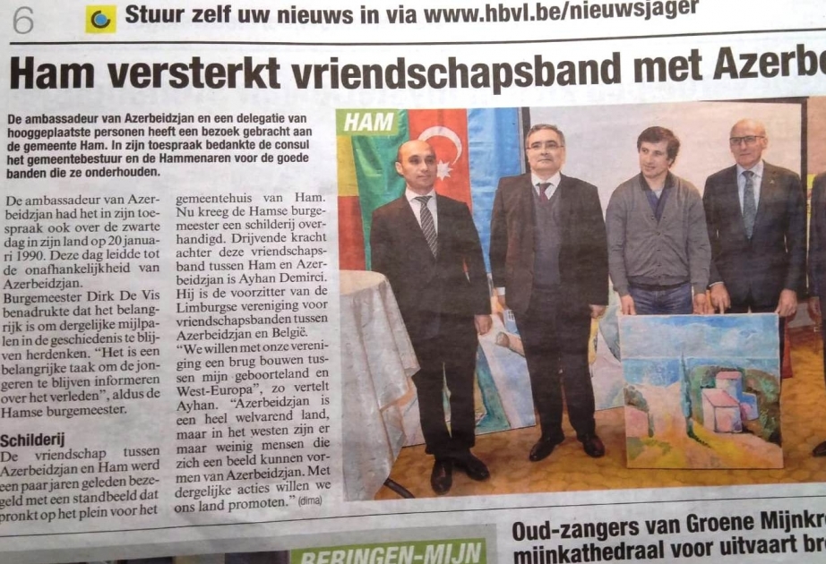 Belçikanın “Het Belang van Limburg” qəzeti 20 Yanvar faciəsindən yazıb