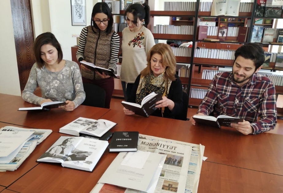 Kitabxanada yazıçı Əli Tudənin 95 illiyi qeyd edilib