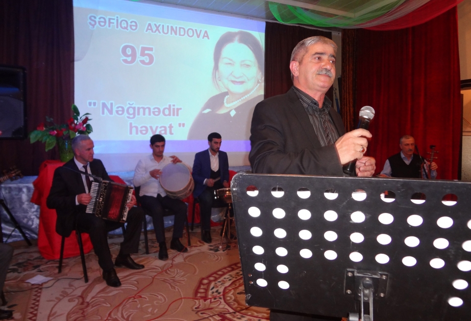 Şəkidə görkəmli bəstəkar Şəfiqə Axundovanın 95 illiyi qeyd olunub