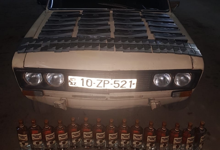 Ölkəyə qanunsuz yolla gətirilən spirtli içki və siqaretlər aşkar olunub