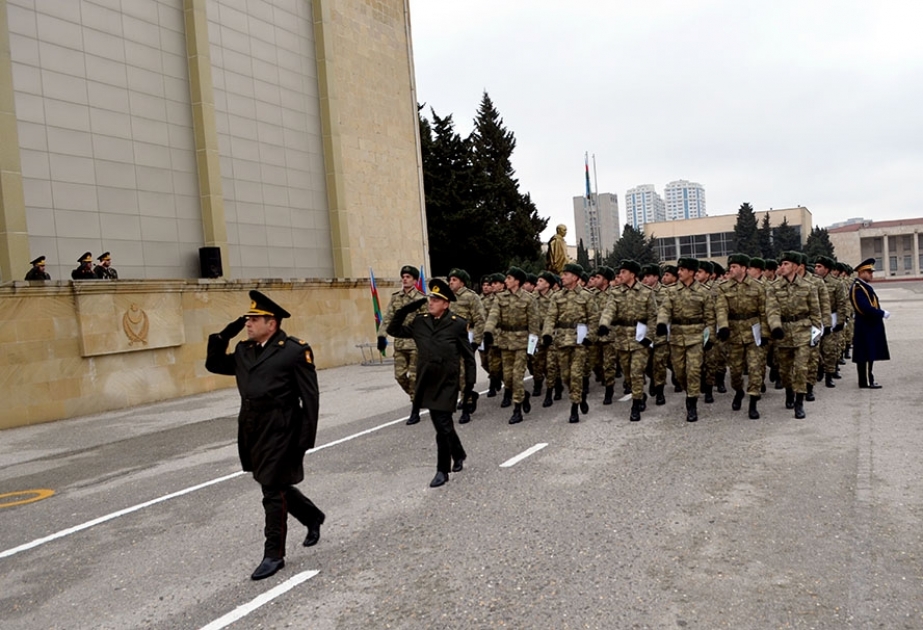 Ehtiyat zabit hazırlığı kursunun buraxılış mərasimi keçirilib