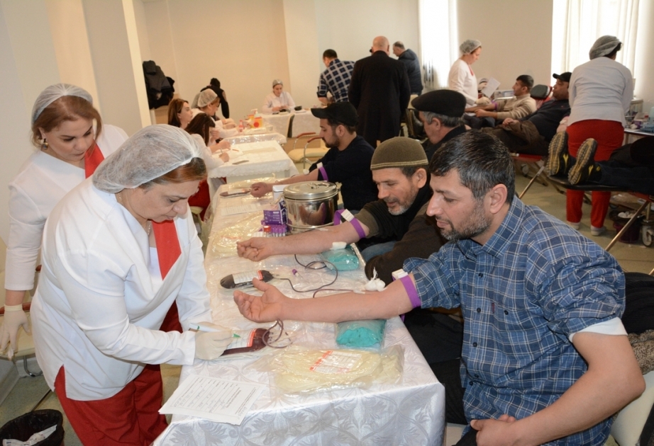 Qaradağ rayonunda qanvermə aksiyası keçirilib