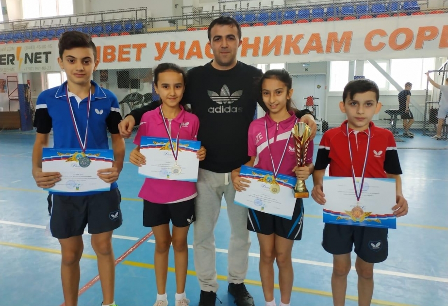 Stolüstü tennisçilərimiz Rusiyada 4 medal qazanıblar