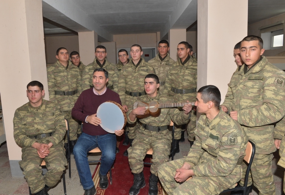Gənclər Günü münasibətilə Cocuq Mərcanlıda gənc hərbçilərlə görüş keçirilib VİDEO