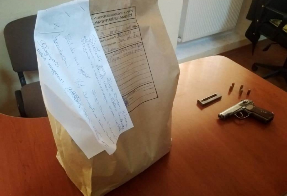Gəncə sakinindən silah, marixuana və tiryək götürülüb