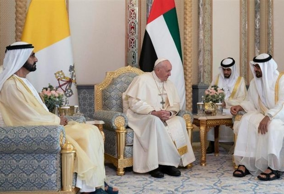 Папа Римский в ходе своего исторического визита провел встречу с руководством ОАЭ