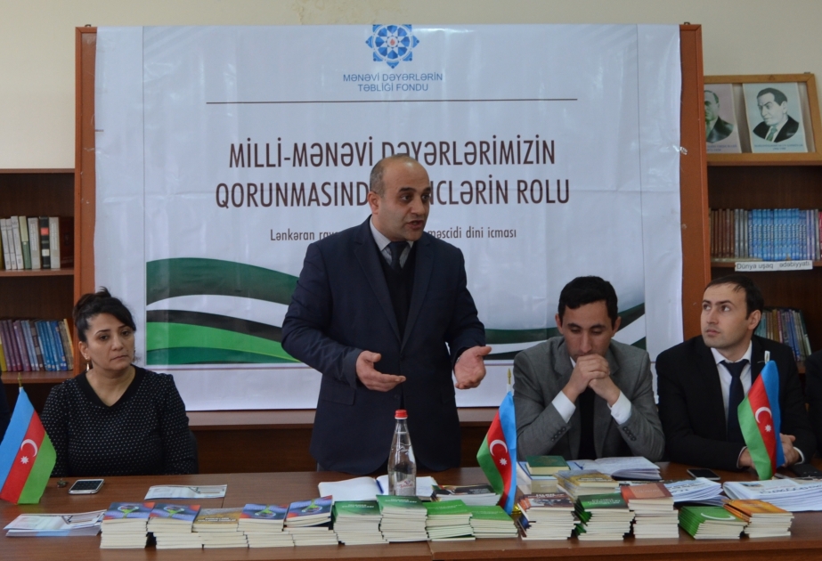Milli-mənəvi dəyərlərimizin qorunmasında və təbliğində gənclər fəallıq nümayiş etdirməlidirlər