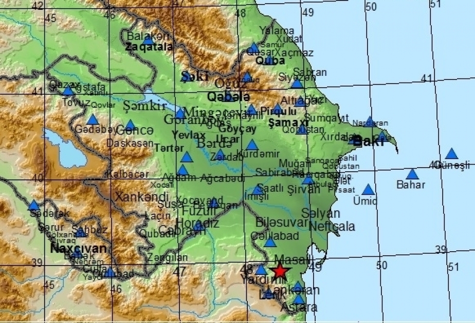 زلزال في ليريك جنوب أذربيجان