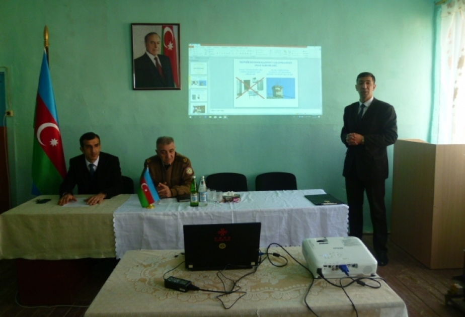 Məktəblilər fövqəladə hallarda düzgün davranış qaydaları barədə məlumatlandırılıb