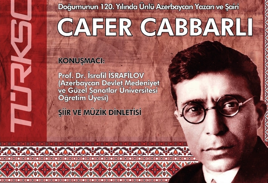 Cəfər Cabbarlının yubileyi Ankarada qeyd olunacaq