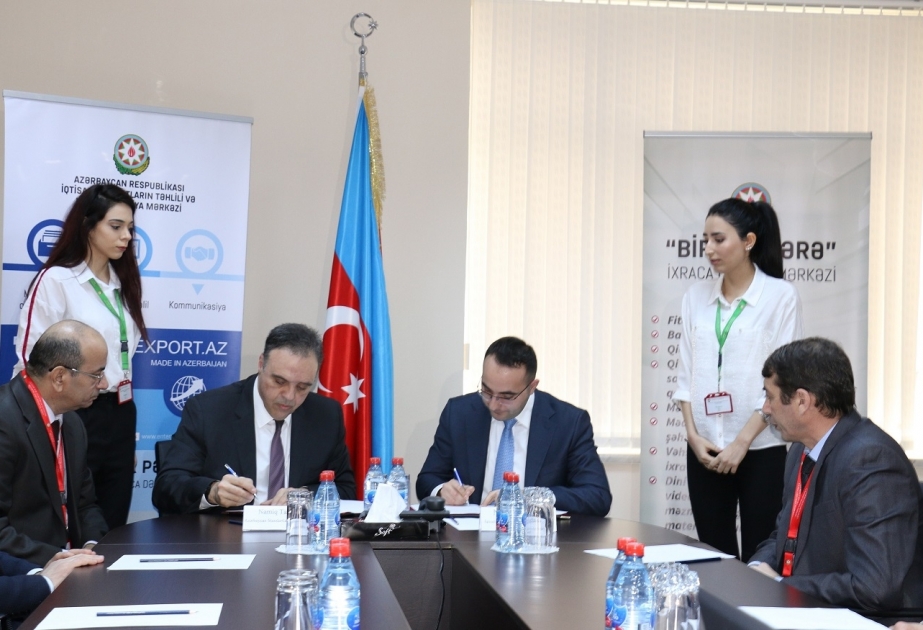 “Bir Pəncərə” İxraca Dəstək Mərkəzi ilə Azərbaycan Standartlaşma İnstitutu memorandum imzalayıb