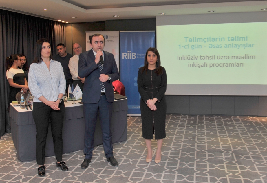 Müəllimlərin inklüziv təhsil sahəsində bacarıqlarının artırılması ilə bağlı təlimlərə başlanılıb