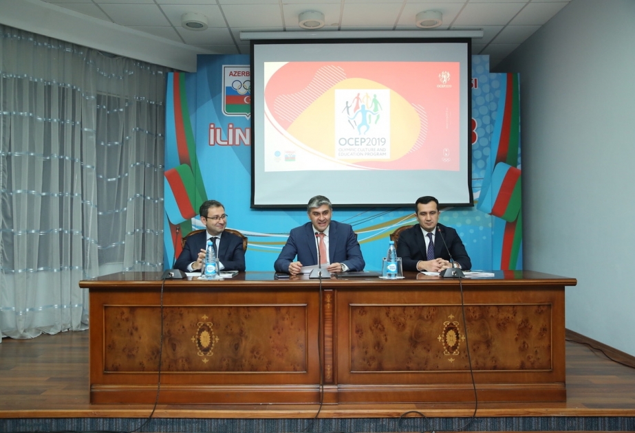 Milli Olimpiya Komitəsində “Olimpiya mədəniyyəti və təhsil proqramı”nın hədəf məktəblərinin direktorları ilə görüş keçirilib