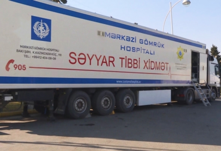 “Qırmızı Körpü” gömrük postunda mobil səyyar hospital xidmətə başlayıb