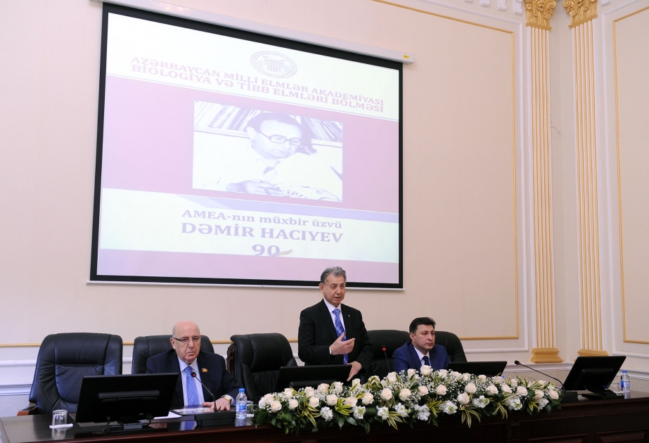 Görkəmli bioloq alim Dəmir Hacıyevin 90 illiyi qeyd olunub