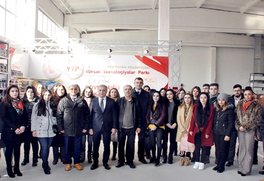 Gənc alimlər Yüksək Texnologiyalar Parkının istehsal prosesi ilə tanış olublar