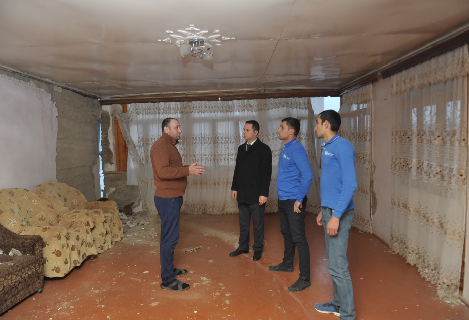 Representatives of Regional Development Public Association of Heydar Aliyev Foundation visit quake-affected areas