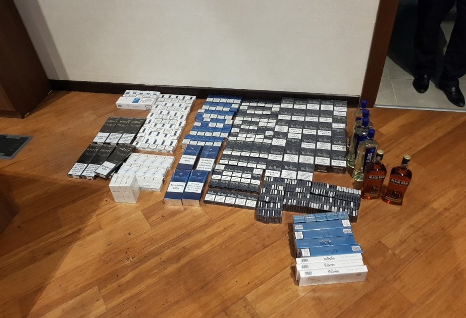 Aksiz markası olmayan siqaret və spirtli içkilərin realizə edilməsinin qarşısı alınıb VİDEO
